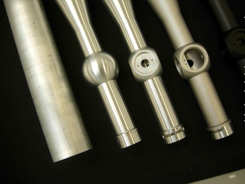 CNC machining of scope tubes from thick-walled tubing ensures strength and holds tight tolerances.