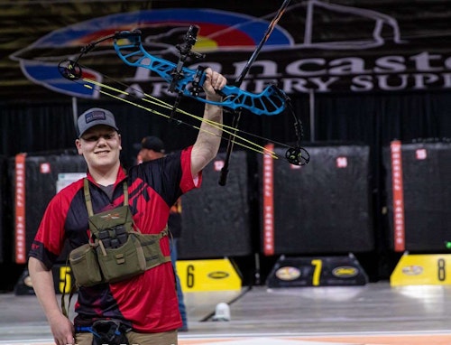 Bodie Turner, who turned 15 during The Vegas Shoot 2022, topped 22 other pros in a shoot-off to win the Compound Open division.