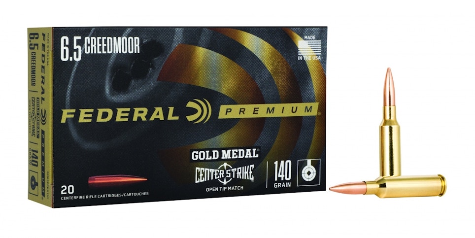 Federal Ammunition Gold Medal CenterStrike 6.5 Creedmoor Match Loads