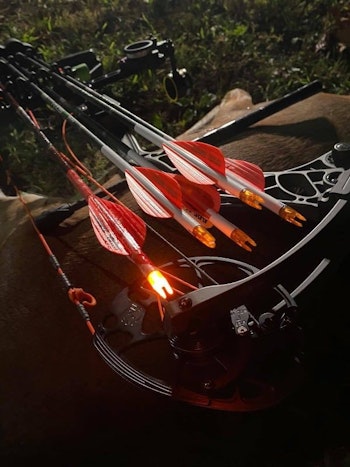 This change in law gives Idaho bowhunters more equipment choices, and may increase their odds of recovering wounded animals because a lighted nock helps an archer locate his or her arrow after the shot. (Photo from Lumenok Facebook/Daniel Marsillo)