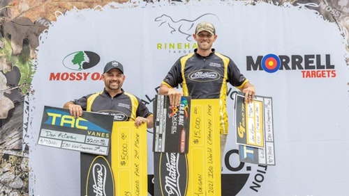 Levi Morgan (right) edged out his Mathews’ teammate Dan McCarthy in the recent IBO World Championship in Pennsylvania.