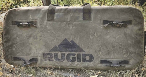 RUGID cases feature tie-down straps to keep your bow safely secured to an ATV’s front or rear rack or a side-by-side’s roof rack.