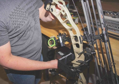 Pro shop technicians can become proficient bow balancers after working on a handful of similar bow models.