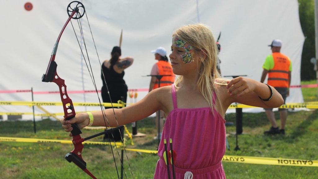 What could be more fun than archery and face painting?